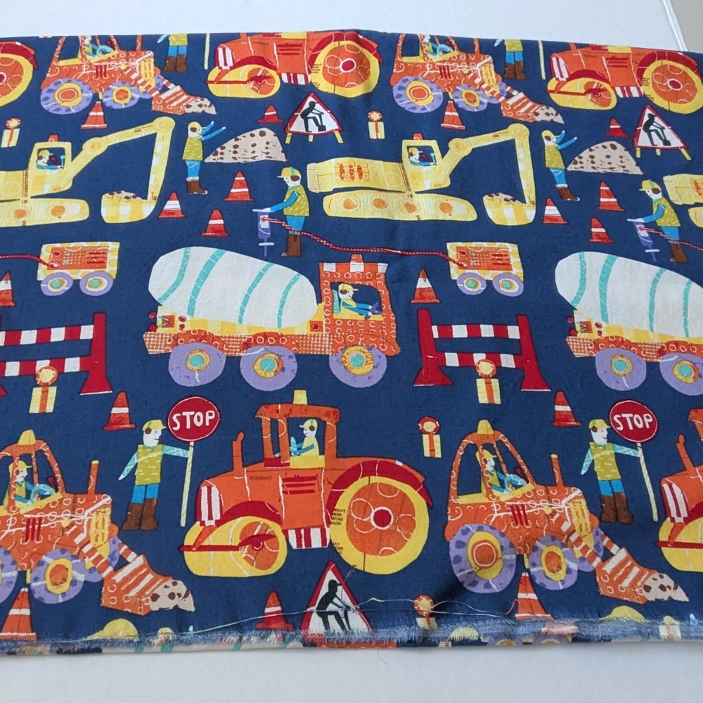 Construction Equipment Colorful Cotton Fabric from Dear Stella Design 42x63"